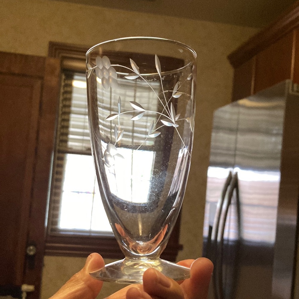 Princess House 6” goblets set of 5